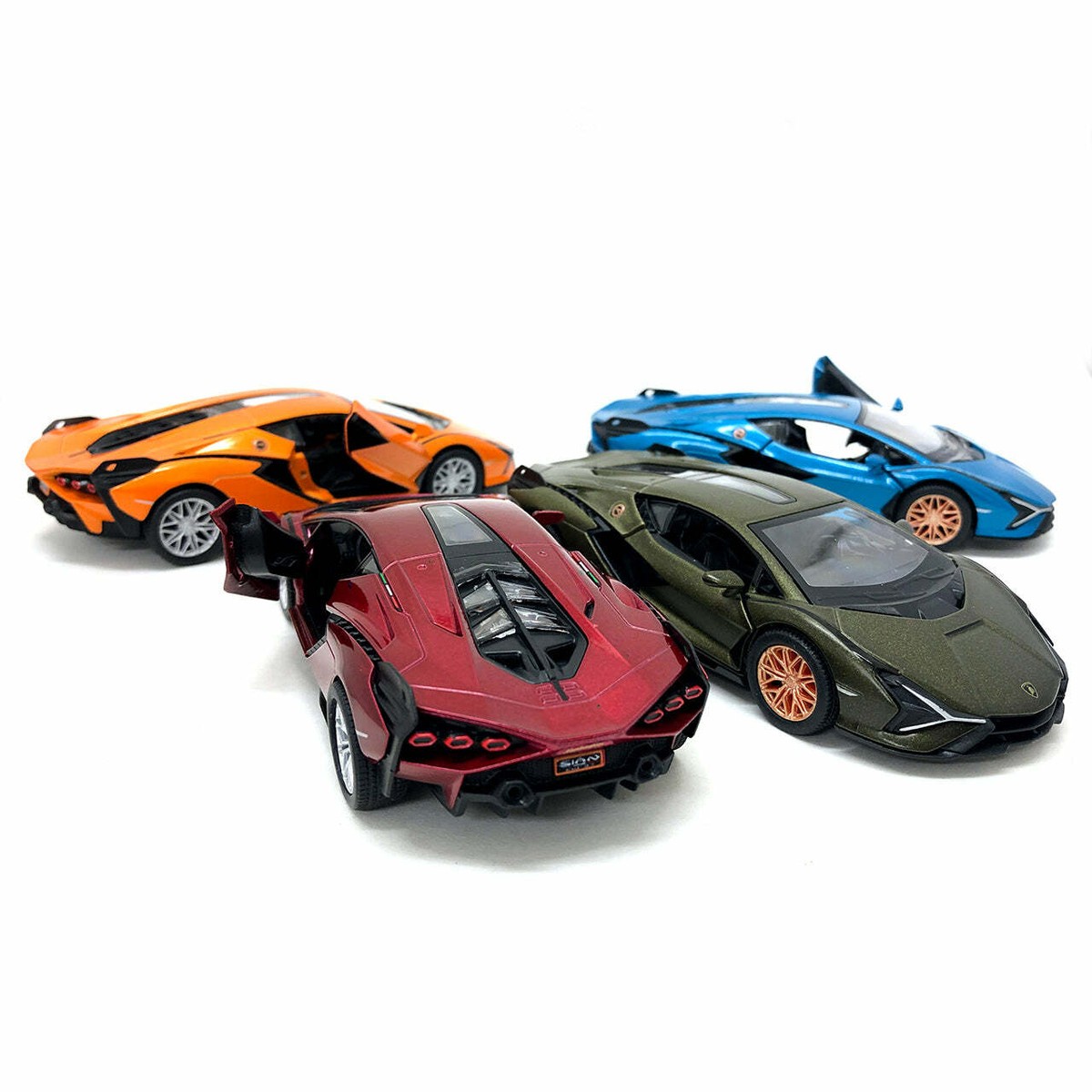 2022 Lamborghini Sián FKP 37 1:40 Scale Diecast Model Green/Blue