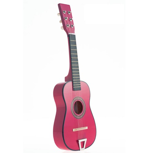 Chitarra acustica giocattolo Star Kids 23 pollici colore rosa caldo - Foto 1 di 6