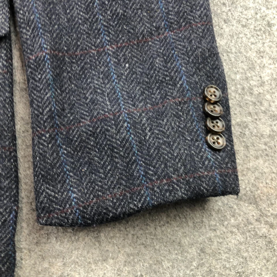 Cooper Jones Supply Blazer Mens 44R Gray Blazer Coat Sports Jacket - Image 4 of 4