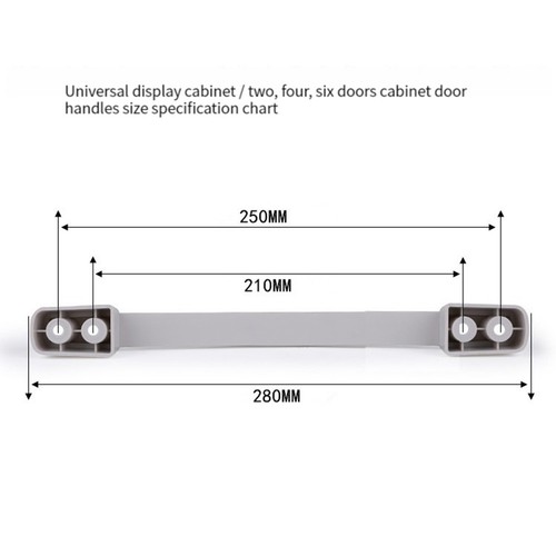 280/310mm Refrigerator Freezer Door Handle Replacement Accessories - Picture 2 of 6