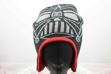 Star Wars Darth Vader Graphic Boy  s Black Beanie Hat w/ Ear Flaps  Fleece Lined