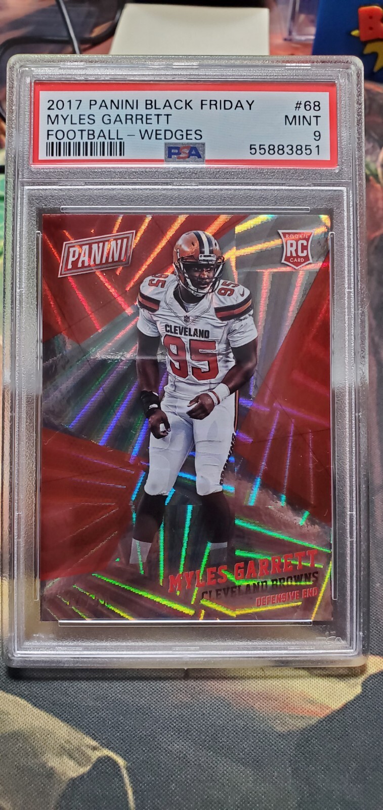 Myles Garrett Panini Black Friday Football #68 Wedges