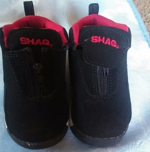 baby boy shoes size 5 shaq red black white pre owned ebay boy shoes size 5