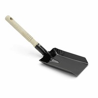 NöLle Kohleschaufel Metall Lackiert Mit Holzgriff 38X11 Cm Kohle-Kehrschaufel