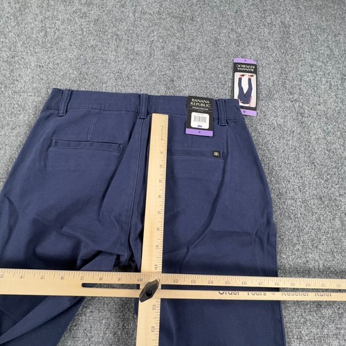 Banana Republic Pants Womens Size 4 Blue Cropped Chino Formal Business - Picture 9 of 15
