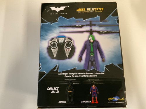JOKER HELICOPTER 2CH INFRARED REMOTE CONTROLLED Heath Ledger Batman dark knight - Picture 2 of 6