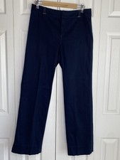 Liz Claiborne First Issue Pants Stretch Vintage Women's Navy-Blue Straight Leg 8