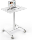 Small Standing Laptop Desk Mobile Standing Desk Manual Adjustable Home Office De