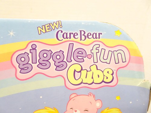 Care Bear Cubs Cheer Cub NEU Giggle Fun 2005 Plüsch rosa Regenbogen - Bild 11 von 16