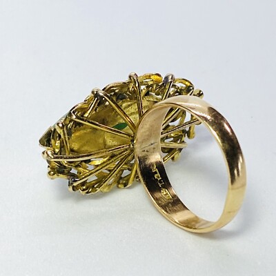THEAIRTOWN ♥ vertically layered pt /追跡付 Rare TY Lee Hong Kong 14K Yellow Gold Hearts Marquise Jade
