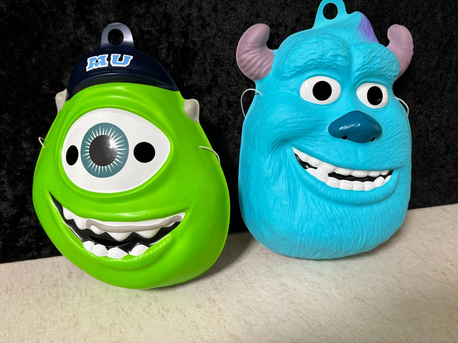 Disney-Pixar Monster's INC Face Masks. MIKE & SULLY Party Rare 2001 Masks