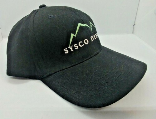 China Vintage Sysco Denver Black Hook & Loop Hat Cap #2 - Picture 2 of 6