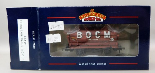 Wagon-citerne Bachmann 33-508 14 tonnes BOCM Bristol marron OO en boîte(4) - Photo 1/2