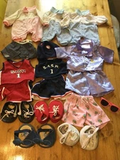 Build-A-Bear BABW Sports Outfits Shoes Set Jerseys Shorts Polka Dot Boxer Sandal