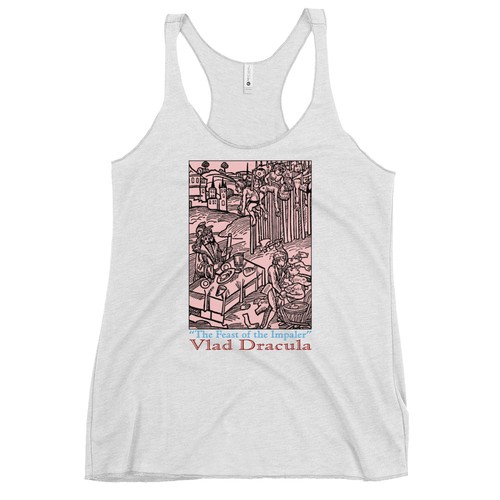 Feast of the Impaler Vlad Dracula Racerback Tank Horror Women’s Top - Picture 10 of 10