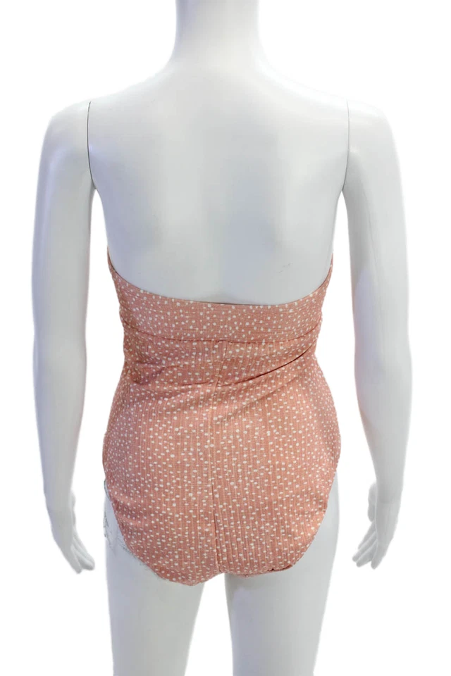 Traje de baño Robin Piccone rosa a lunares de una pieza para mujer talla 8 Foto 3 de 4
