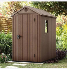 XXL Keter Darwin Garden Storage Shed 4 x 6ft bin tool midi max Brown