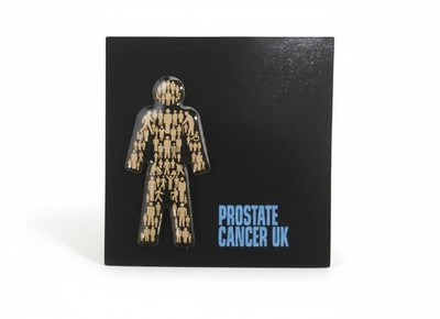 Prostatakrebs Pin Anstecker MEN UNITED Cancer Research Charity Man Badge