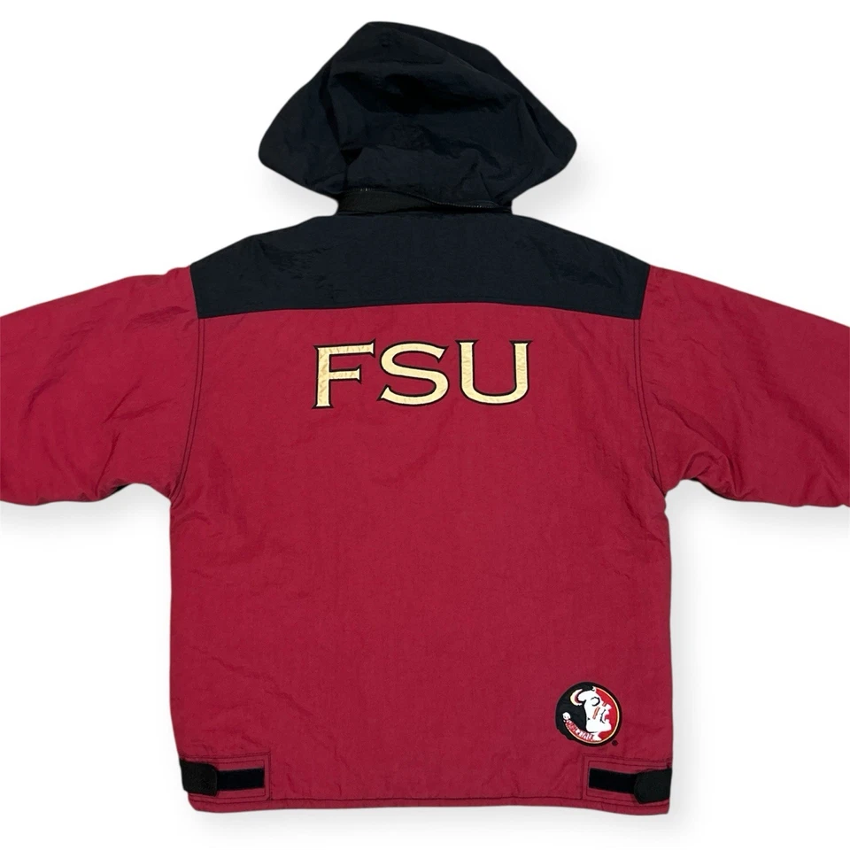 Vintage Florida State Seminoles Champion Starter Fleece Parka Jacket Men’s XL - Image 3 of 4