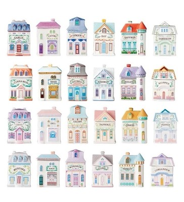   NEW 2024 LENOX SPICE VILLAGE - Complete Set of 24 - Spice Jar READY TO SHIP
