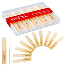 Bb Clarinet Reeds Strength 2.5 for Beginners, Clarinet Reeds 10 Pack, Bb