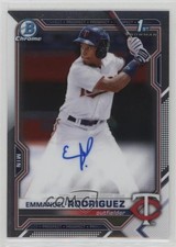 2021 Bowman Chrome Prospect Auto Emmanuel Rodriguez #CPA-ERO Auto 1me5
