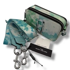 Marc Jacobs Snapshot Shoulder Bag Leather Black Women Used Authentic