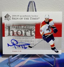 2004-05 Upper Deck SP AUTHENTIC NATHAN HORTON #ST-HO SIGN OF THE TIMES AUTO