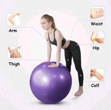 Exercise Ballw/Pump Yoga Balls Body Stretch Strength Training Fitness Workout26"