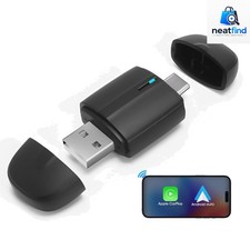 Wireless CarPlay Android Auto Adapter: 2 in 1 Car Dongle with USB Type-C Plug...