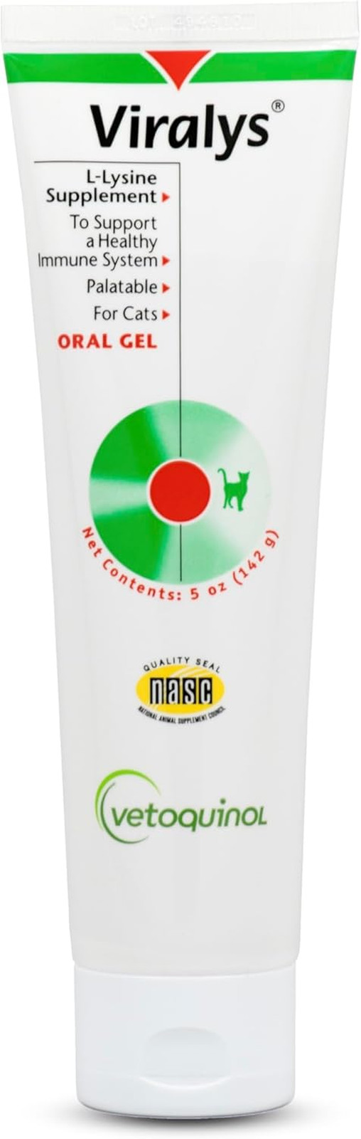Viralys Daily L-Lysine Gel for Cats and Kittens, Maple Flavored Lysine Supplemen