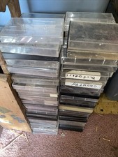 Empty Cassette Jewel Cases mix clear/black X50 Lot