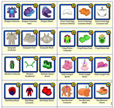 WEBKINZ Halloween Costumes Complete and Singles - MORE PICTURES