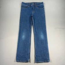 Carhartt Youth Boys Size 12 Denim Adjustable Waist Zip Fly Jeans, BD8374-B