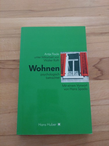 Wohnen psychologisch betrachtet von Antje Flade, 1987 - Bild 1 von 2