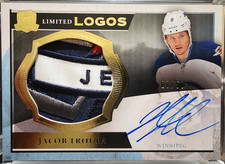 2013-14 JACOB TROUBA THE CUP LIMITED LOGOS ROOKIE PATCH AUTO 7/50 6 COLORS!