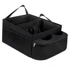 Car Passenger Seat Organizer, Collapsible Oxford Fabric Car Organizer with Pa...