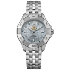 Image of Vivienne Westwood Womens Watch VV341LBLSL The Brompton Blue Dial Steel Strap 50M