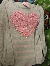 Design History 2 T Gray Shirt With Pink Heart