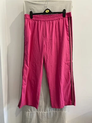 MARKS & SPENCER Pink Wide Leg Joggers Size UK 20 S - Image 1 of 4