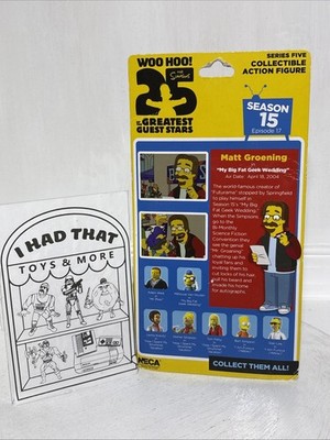 NECA Simpsons Matt Groening Figure Greatest Guest Stars Creator Of Futurama