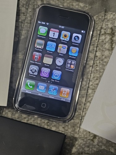 Rare Apple iPhone 2g 1st Gen 8GB Black collectors, original matching imei BOX - Afbeelding 13 van 22