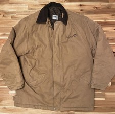Weathered Vintage Timberland Chore Style Workman Jacket Mens XXL Imperfections