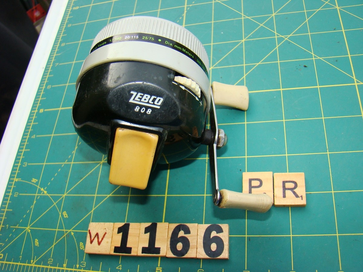 W1166 PR ZEBCO 808 heavy duty MADE IN USA SPINCAST FISHING REEL | eBay