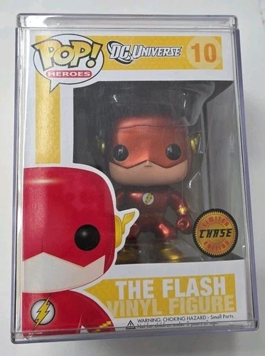 The Flash Funko Pop #10 DC Universe Metallic CHASE YELLOW BOX VAULTED
