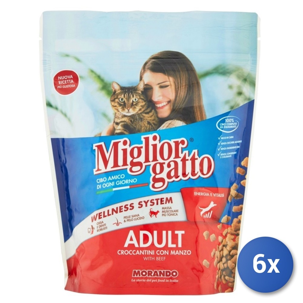 6x Best Cat Pouch 400 Grams Beef