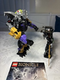 LEGO Bionicle 70789 + Ninjago 70723 Partial Build Mech Lot Incomplete