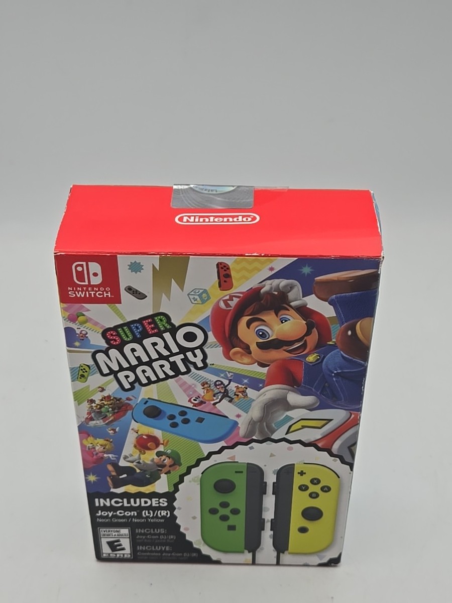 Super Mario Party (Nintendo Switch, 2018) with Neon Green and Neon