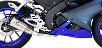 Yamaha R 125 R125 2021-2023 Komplette Auspuffanlage MK2 Inox Ixrace AY9240S-1