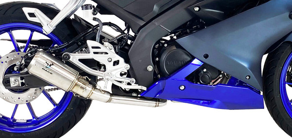 Yamaha R 125 R125 2021-2023 Komplette Auspuffanlage MK2 Inox Ixrace AY9240S-1-image